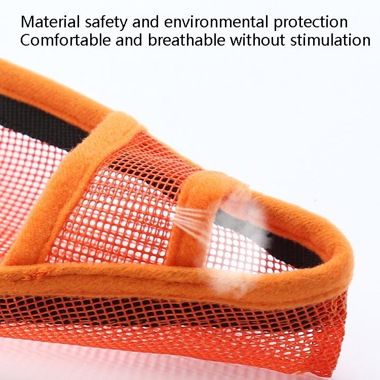 Dog Mouth Cover Anti-Bite Mesh Dog Mouth Cover Medium And Large Dogs Anti-Drop Mask Xs - Orange