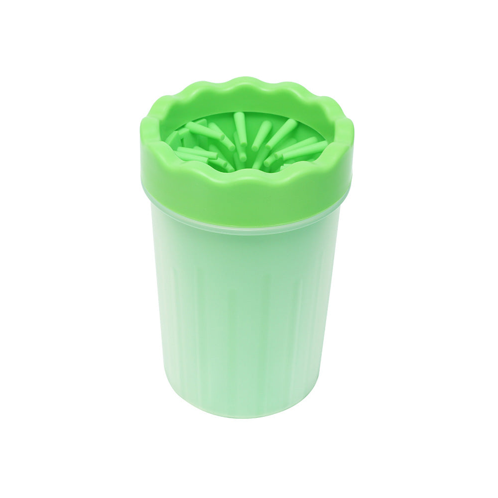 Ondoing Pet Foot Cleaner Dog Cat Paw Washer Pet Feet Brush Grooming Tool Small Large Mug-L-Pink