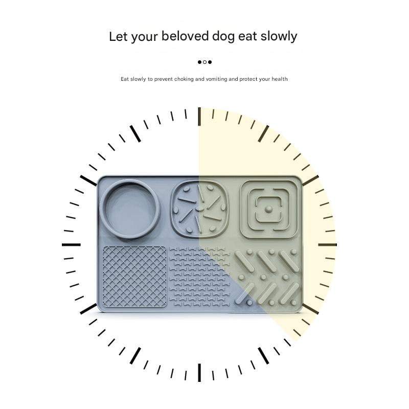 Pet Slow Feeder Lick Mat with Suction Cups - Anti-Anxiety Dog Feeding Mat(Green)