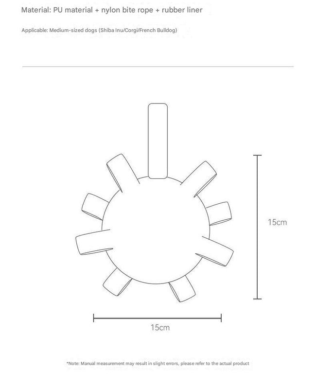Durable Dog Training Interactive Ball with Sensory Tags(Dark green watermelon)