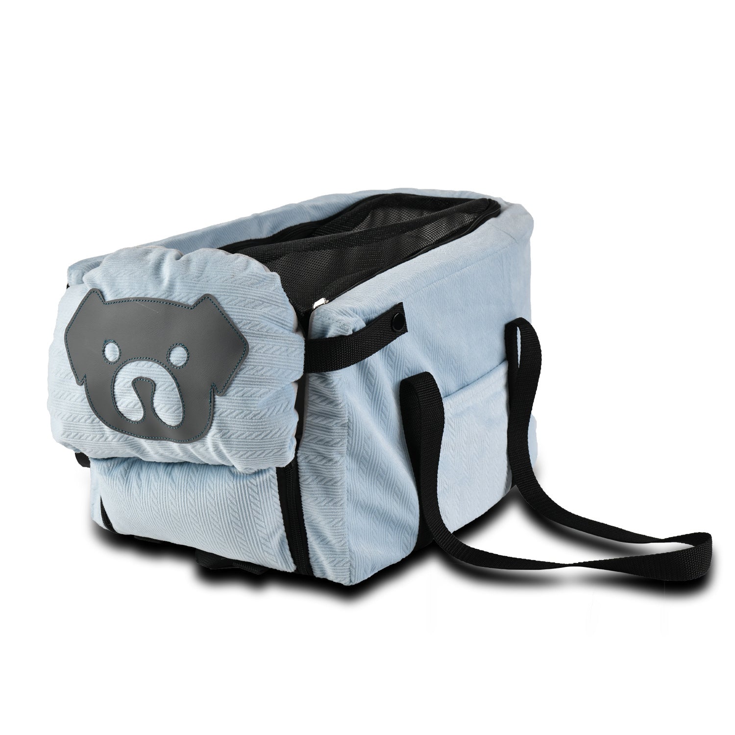 Blue Pet Car Booster Seat for Small Dogs & Cats - Safe Travel Carrier Bed