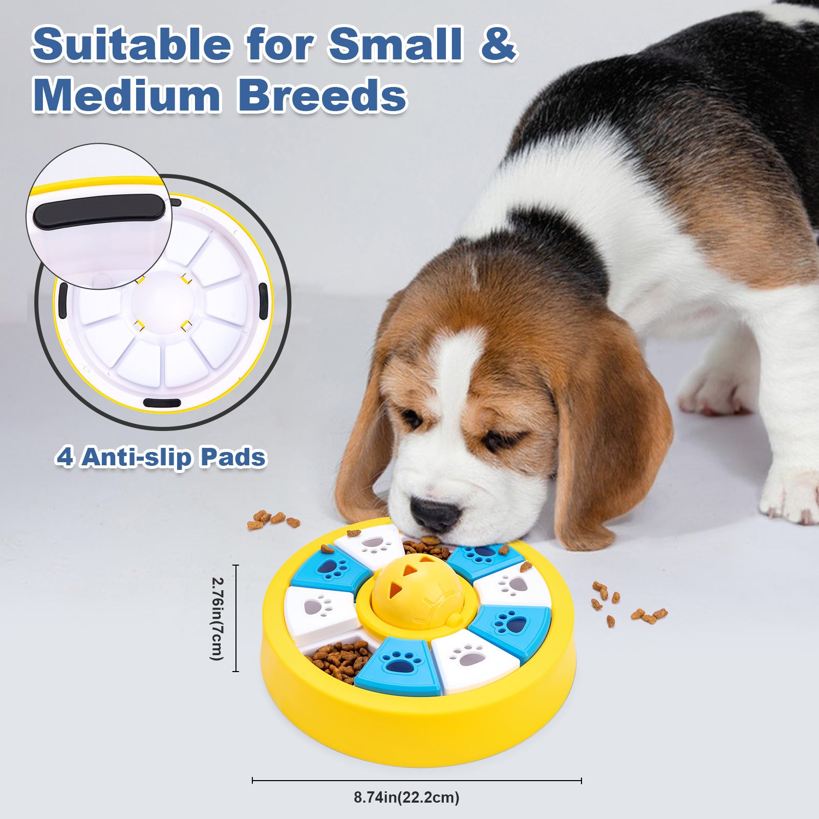Interactive Dog Puzzle Feeder Toy - Slow Feeder for IQ Training & Mental Stimulation(green)