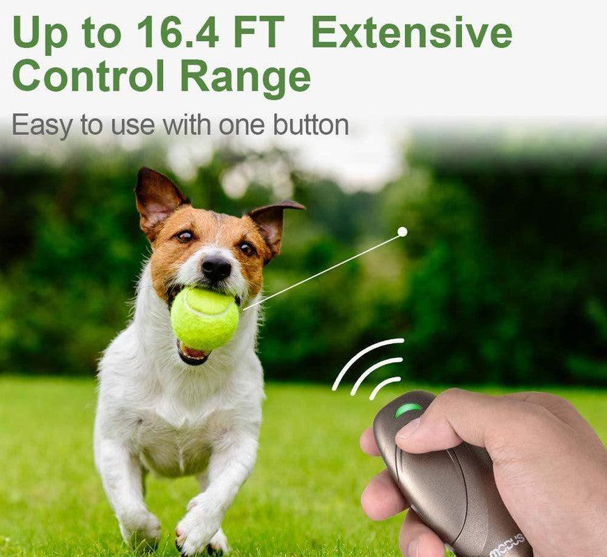 Ultrasonic Dog Bark Control & Training Aid - Handheld Anti-Barking Device, 100% Safe with Low Battery Indicator(Brown)