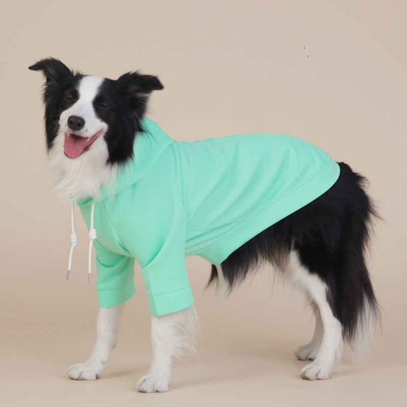 Green Classic Dog Sweatshirt with Hood & Drawstrings - For Large Dogs (Size : 9XL)